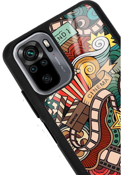 Xiaomi Redmi Note 10 10S Retro Cinema Tasarımlı Glossy Telefon Kılıfı modelleri