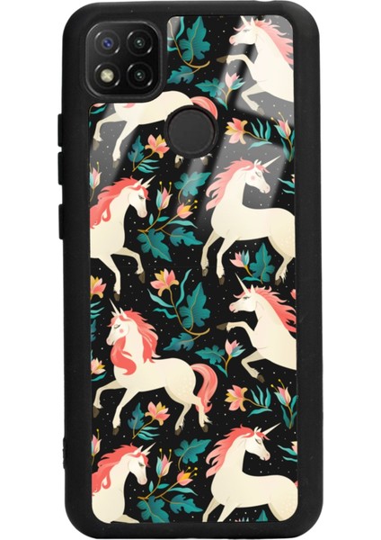 Xiaomi Redmi 9c Unicorn Desenli Tasarımlı Glossy Telefon Kılıfı