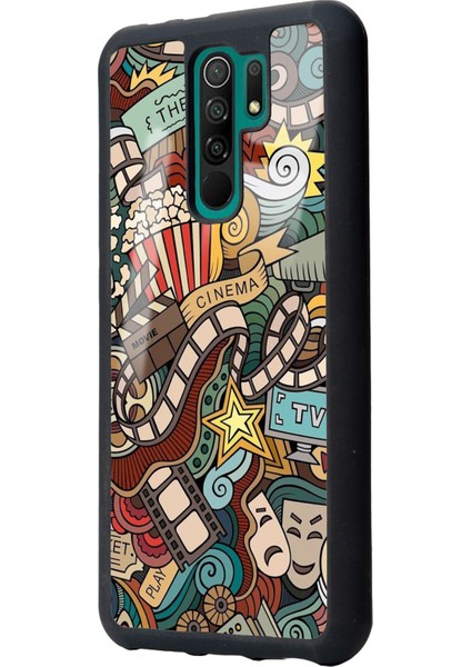 Xiaomi Redmi 9 Retro Cinema Tasarımlı Glossy Telefon Kılıfı fiyatları