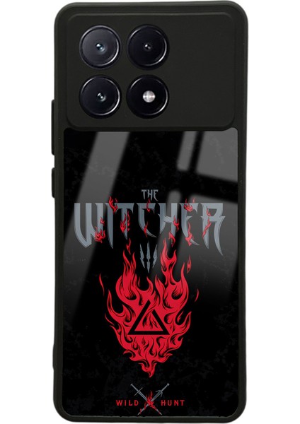 Xiaomi Poco X6 Pro Witcher 3 Fire Tasarımlı Glossy Telefon Kılıfı