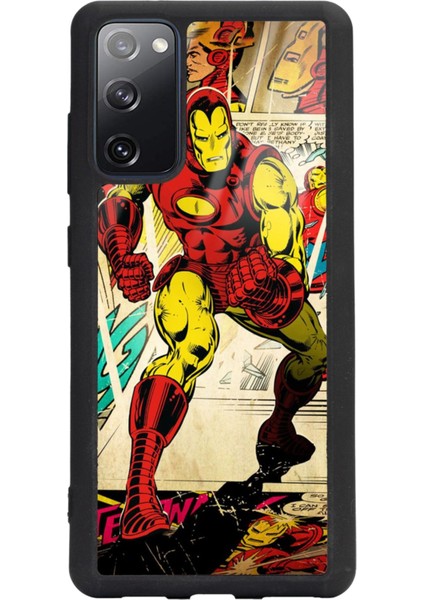 Samsung S20 Fe Iron Man Demir Adam Tasarımlı Glossy Telefon Kılıfı