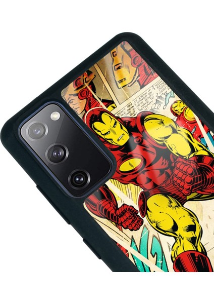 Samsung S20 Fe Iron Man Demir Adam Tasarımlı Glossy Telefon Kılıfı