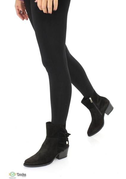 Kadın Deri Topuklu Western Süet Bot M25/KB1690 fiyatları