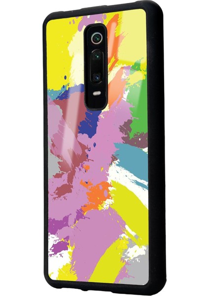 Xiaomi Mi 9t Colored Brush Tasarımlı Glossy Telefon Kılıfı