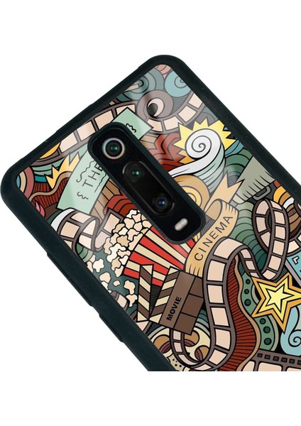 Xiaomi Mi 9t Retro Cinema Tasarımlı Glossy Telefon Kılıfı modelleri