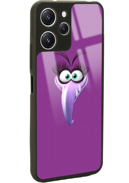 Xiaomi Redmi 12 Purple Angry Birds Tasarımlı Glossy Telefon Kılıfı fiyatları