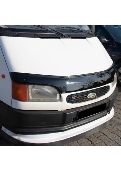 Ford Transit Kaput Rüzgarlığı 1993-2002 Arası Kaput Koruma 4 mm Parlak Siyah