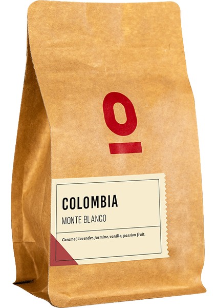 Colombia Monte Blanco 250g Çekirdek Kahve – Karamel, Lavanta, Yasemin, Vanilya, Çarkıfelek Meyvesi Tadım Notalarıyla