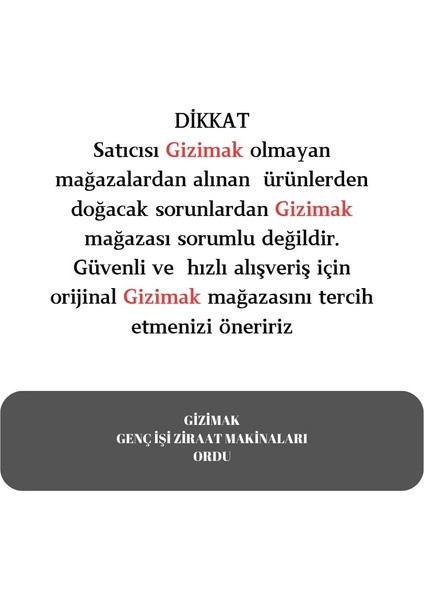 Çin Conta Takımı Çin Tırpan GİZİMAK