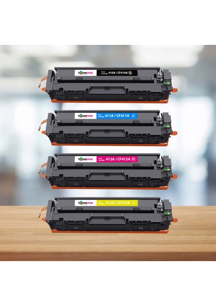 Hp Colour Laserjet Pro Mfp M477FNW Muadil Toner Takım / CF410A Takım
