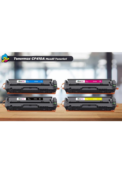 Hp Colour Laserjet Pro Mfp M477FNW Muadil Toner Takım / CF410A Takım