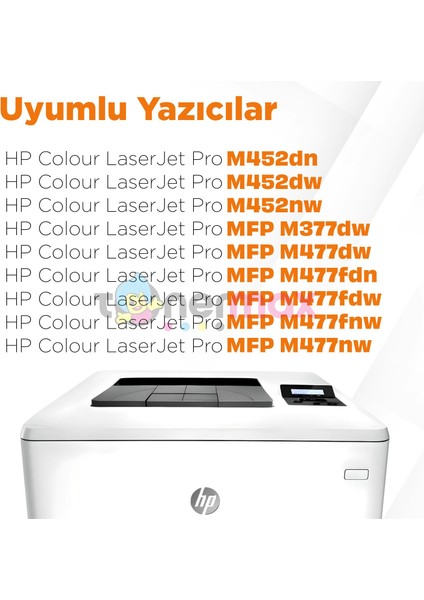 Hp Colour Laserjet Pro Mfp M477FNW Muadil Toner Takım / CF410A Takım