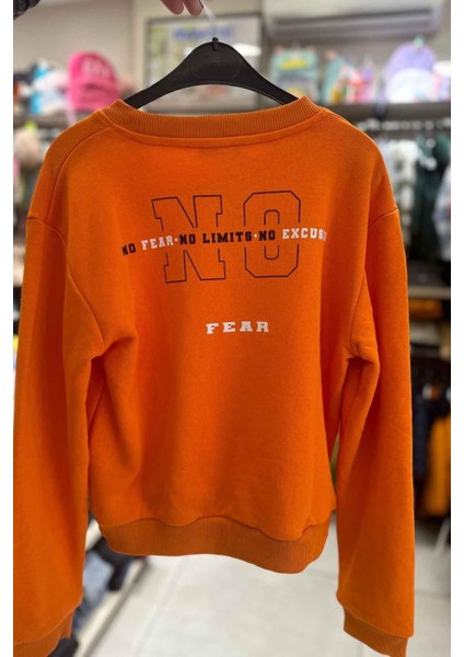 Çocuk Baskılı Sweatshirt - Turuncu fiyatları