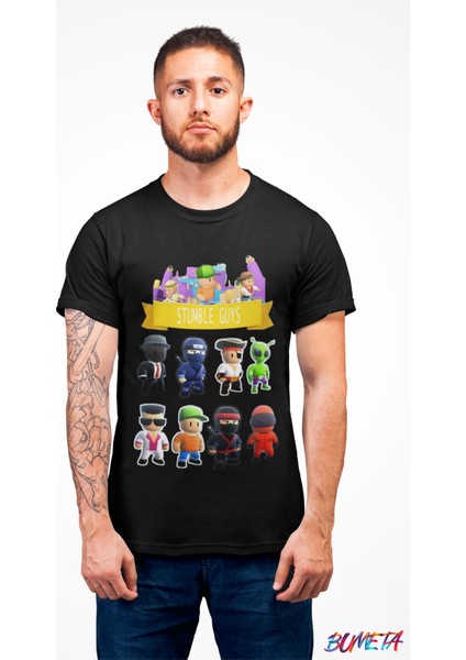 Stumble Guys All Karakter Tişört T-Shirt