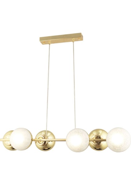 Berca 6lı Gold Avize Modern Mutfak Yemek Masası Üstü Yatak Odası Salon Avize modelleri