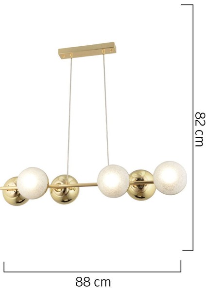Berca 6lı Gold Avize Modern Mutfak Yemek Masası Üstü Yatak Odası Salon Avize indirimleri