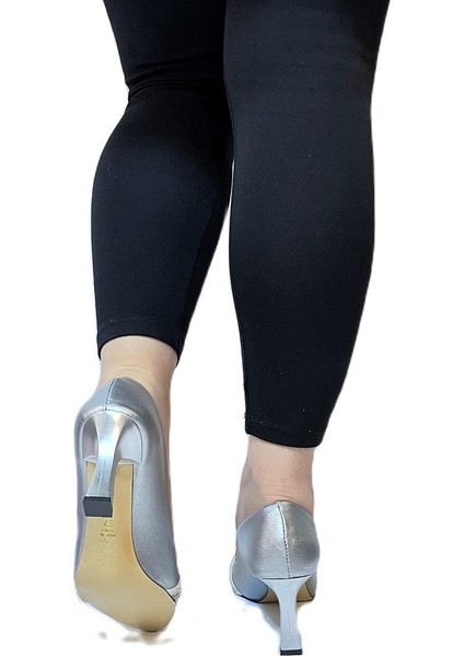 7051 Nml Gümüş Taşlı Kadeh 7cm Topuklu Bayan Stiletto Ayakkabı fırsatları