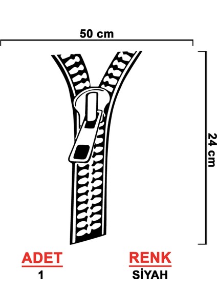 Fermuar Sticker - Kapı Sticker - Oto Sticker - Araba Sticker - Araç Sticker fiyatları