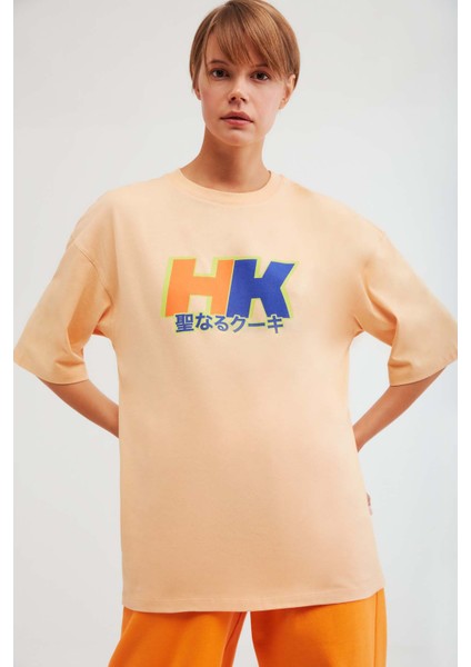 Drıft Oversize Turuncu T-Shirt