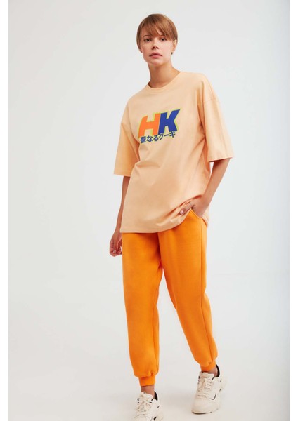 Drıft Oversize Turuncu T-Shirt