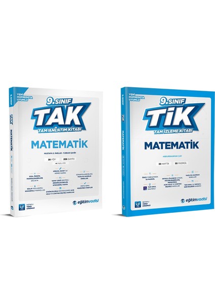 2025 9. Sınıf Matematik Tak Tam Anlatım - Tam İzleme 2'li Set