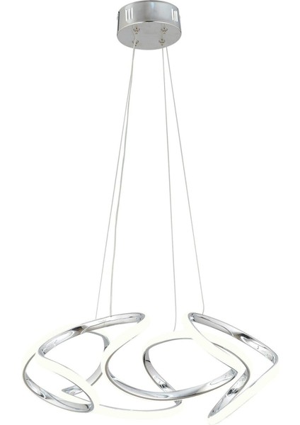 Honi x Krom Modern Sarkıt 3 Renk Işık Salon Mutfak Oda Hol Ledli Avize modelleri