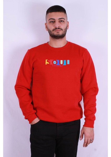 Kırmızı Erkek Sweatshirt 5161