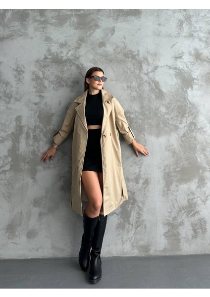 Asur Butik Kadın Su Itici Trençkot (Ürün Geniş Kesimdir.bir Beden Küçük Alınız.) fiyatları