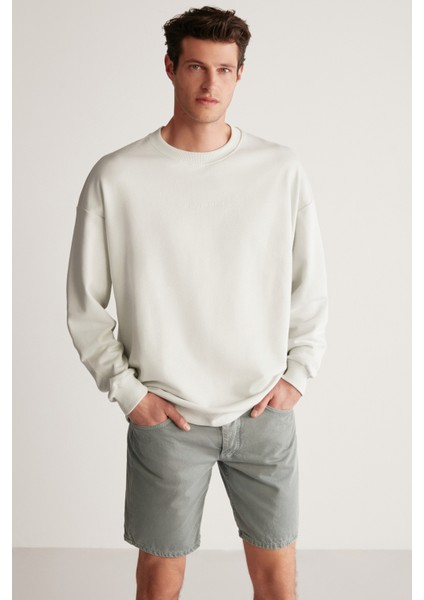 Wıllıe Oversize Mint Yeşil Sweatshirt modelleri