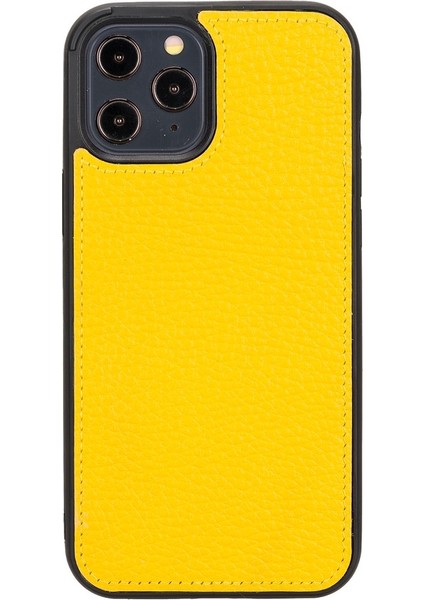 Apple iPhone 12 Pro Max Uyumlu Deri Cüzdanlı Kılıf FL12 Sarı