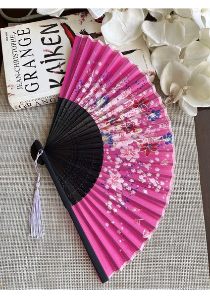 Bambu Çiçek Desenli Yelpaze A517 fiyatları