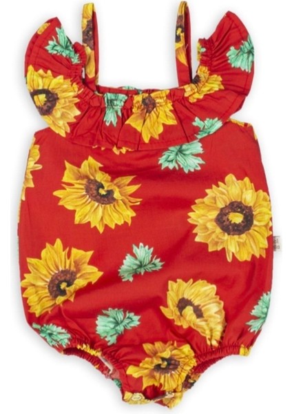Aselkids Ayçiçek Desenli Body Tulum