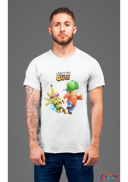 Stumble Guys Banana Mr. Stumble Karakter Tişört T-Shirt