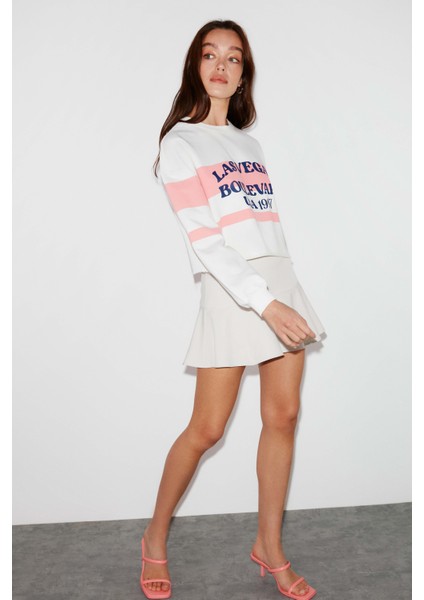 Whıtney Crop Pembe Sweatshirt fırsatları