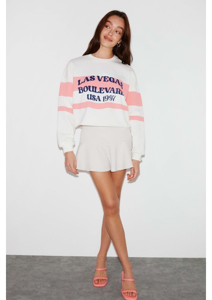 Whıtney Crop Pembe Sweatshirt indirimleri
