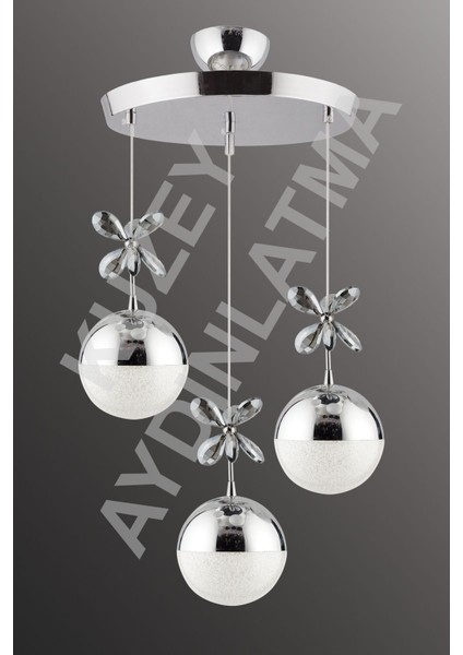 Efna 3 Lü Ledli 3 Renkli Krom Aydınlatma fırsatları