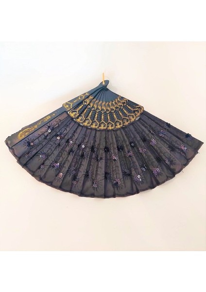 - Şık Siyah Pullu Latin Yelpaze fiyatları