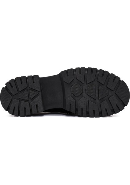 Kadın Siyah Toka Detaylı Deri Maskülen Loafer 24WFD184418 fırsatları