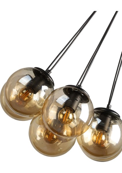 Malta 7 .li Avize Siyah Bal Cam fırsatları