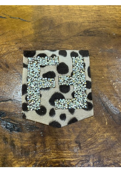 10 x 8 cm Ütü İle Yapışan F Harfli Arma Dikiş Aplike Cep Arma