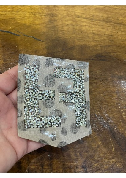 10 x 8 cm Ütü İle Yapışan F Harfli Arma Dikiş Aplike Cep Arma