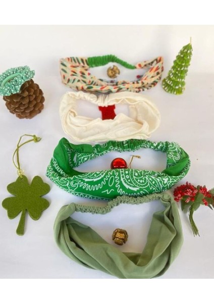 - Renkli Penye Lastikli Pamuklu Paraşüt Bandana 4 Adet fiyatları