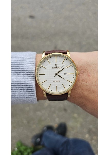 RYM-G1147MP-GLD-BROWN-WHİTE Erkek Kol Saati