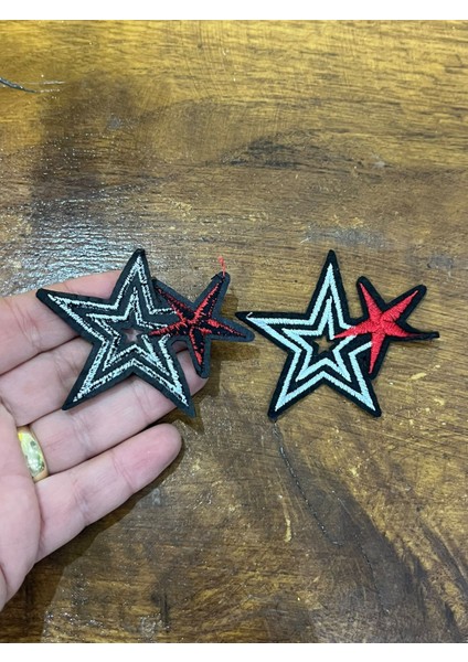 2 Adet Yıldız Arma Set Dikiş Aplike 6 x 5 cm fiyatları