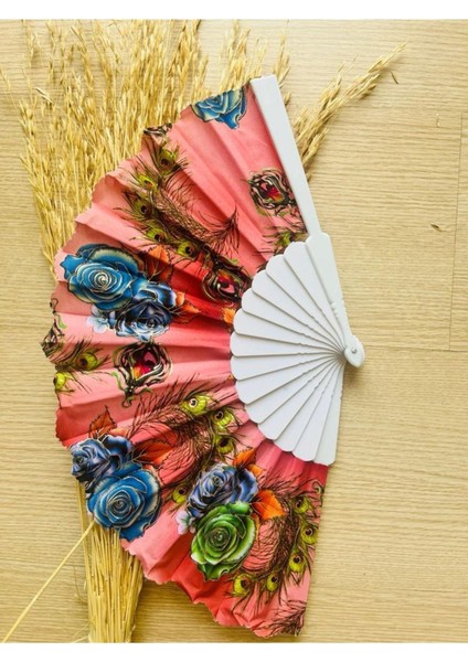 - Gül Desenli Altın Işıltılı Yelpaze fiyatları