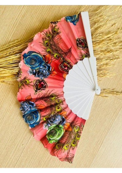 - Gül Desenli Altın Işıltılı Yelpaze modelleri