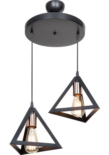 Siyah Sarkıt Avize Yatak Odası Salon Mutfak Koridor Modern Şık Lamba fırsatları