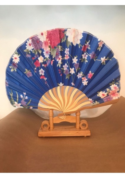 - Lüks, Kaliteli Lacivert Pembe Çiçek Desenli Japon Istiridye Yelpaze fiyatları