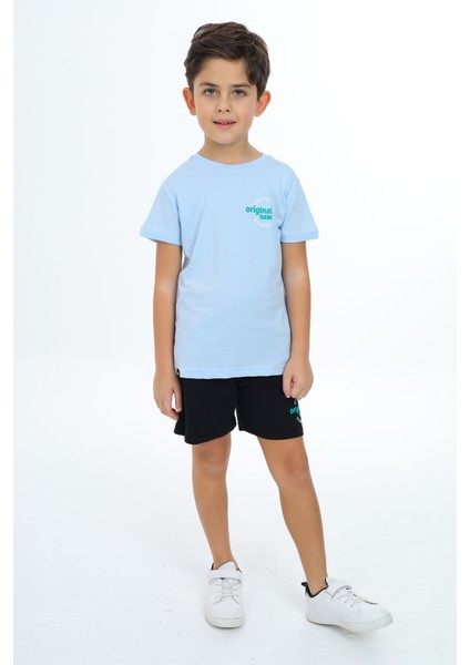 Erkek Çocuk Baskılı Şortlu Takım modelleri