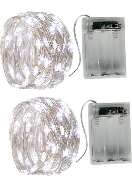 10 Adet 3 Metre Günışığı Renk Pil ile Çalışan Peri LED Dekoratif ve Şık Aydınlatma indirimleri